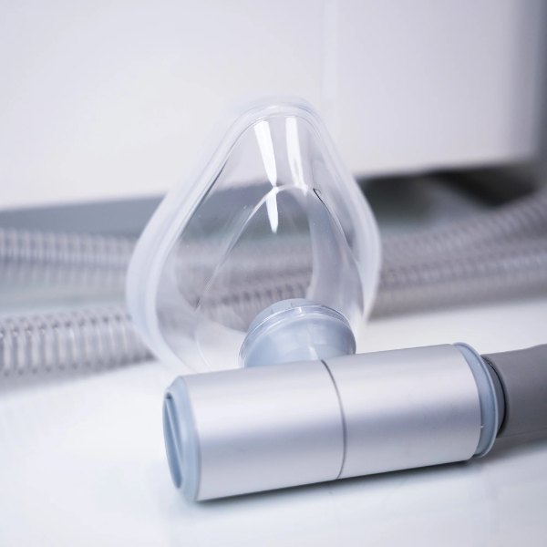 Clear mask used for inhaled molecular hydrogen sessions at Wright Wellness Center in Eugene, Oregon